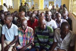 File image of Pastor Paul Mackenzie and other Shakahola massacre suspects.